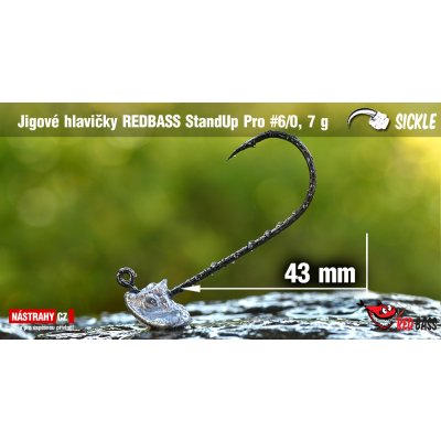 NASTRAHY.cz Neváznoucí jigová hlavička REDBASS StandUp Pro Sickle #6/0 43 mm 7 g 5 ks – Zboží Dáma