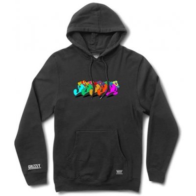 GRIZZLY mikina Kicking Back Pullover Hoodie BLK