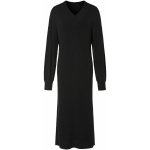 esmara Dámské úpletové midi šaty černá – Zboží Dáma