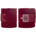 HKM Fleecové bandáže Performance vínová – Zboží Dáma