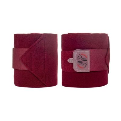 HKM Fleecové bandáže Performance vínová – Zboží Dáma