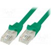 síťový kabel Logilink CP2095U Patch, U/UTP, 6, licna, CCA, PVC, 10m, zelený