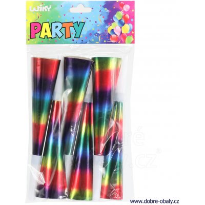 wiky Párty trumpetky Duha 6ks – Zboží Dáma
