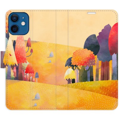 Pouzdro iSaprio Flip s kapsičkami na karty - Autumn Forest Apple iPhone 12 mini – Zboží Mobilmania