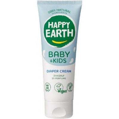 Happy Earth 100% Natural Diaper Cream for Baby & Kids zinková mast bez parfemace 75 ml – Hledejceny.cz