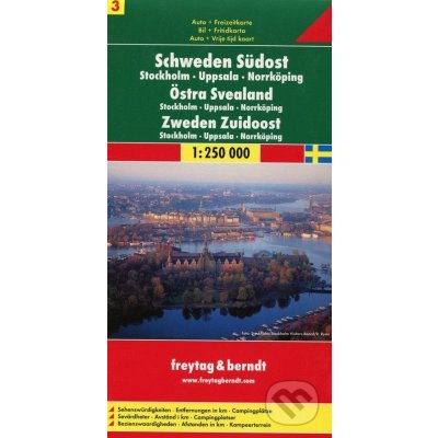 Mapa Švédsko 3 Stockholm 1:250 000