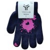 Dětské rukavice Yoclub Dívčí pletené prstové rukavice Yo RED-01119G - tmavě modrá
