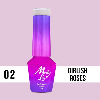 Molly Lac UV/LED gel lak Glamour Women Girlish Roses 02 10 ml