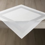 Veba Ubrus ARGON s kantou bílá 100x100 cm – Zboží Dáma