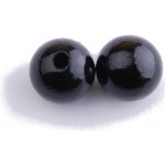 Dřevěné korálky 16mm - 2ks Barva: černá – Zboží Dáma