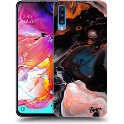 Pouzdro Picasee silikonové Samsung Galaxy A70 A705F - Cream černé – Zbozi.Blesk.cz