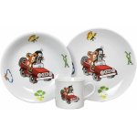 Thun 1794 Dětská porcelánová sada Krtek a auto, THUN 1794, 3 ks – Zboží Dáma