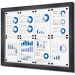 Jansen Display Interiérová uzamykatelná informační vitrína 8 x A4 – Zboží Živě