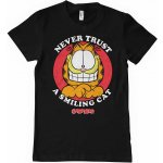 Garfield tričko Never Trust A Smiling Cat Black – Zboží Dáma