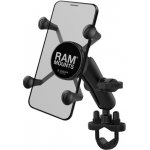 kompletní sestava RAM Mounts držáku mobilního telefonu X-Grip s objímkou na řidítka