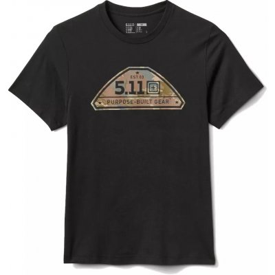 Tričko 5.11 Camo Crest Tee černé – Sleviste.cz