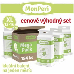 MonPeri Eco Comfort XL 12-16 kg 4 x 184 ks