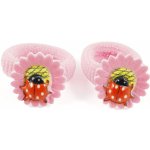 Dětské gumičky do vlasů, 2 ks Barva: světle růžová – Zboží Dáma