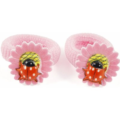 Dětské gumičky do vlasů, 2 ks Barva: světle růžová – Zboží Dáma