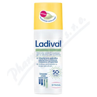 Ladival opal.gel zarudlá pleť obličej OF50+ 50 ml – Sleviste.cz