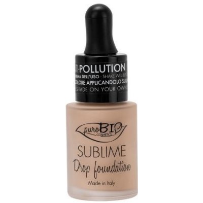 puroBIO cosmetics Tekutý make-up 02Y s SPF 10 19 g