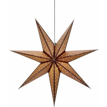 Markslöjd Hvězda GLITTER E14 6 W bronzová 75 x 75 x 23 cm