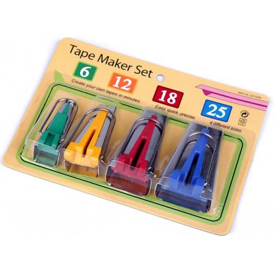 Zakladač šikmých proužků sada 4 ks Varianta: viz foto, Balení: 1 sada – Hledejceny.cz