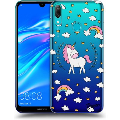 Pouzdro Picasee silikonové Huawei Y7 2019 - Unicorn star heaven čiré – Zboží Mobilmania