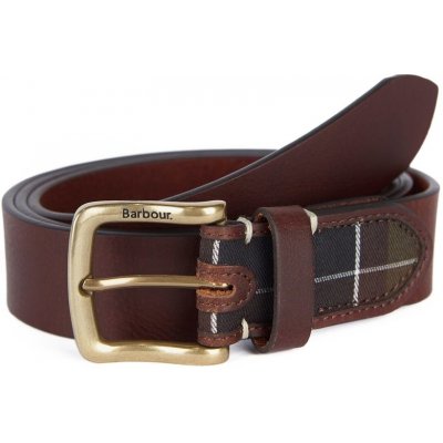 Barbour Tartan/Leather belt – Zboží Dáma