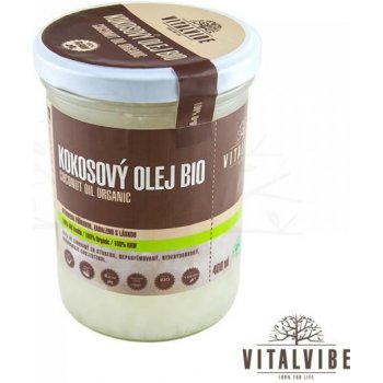 Vitalvibe BIO kokosový olej (100% Bio, 100% Organic, 100% Raw) 400 ml