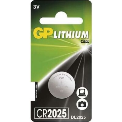 GP CR2025 – knoflíková baterie, Li-Mn, 20 x 2,5 mm, 3 V, 170 mAh – Zboží Mobilmania