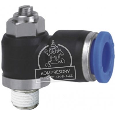 Pneumatics & Hydraulics Úhlový škrtící ventil šroubovák 6 - R1/4 – Hledejceny.cz