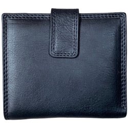 malá pánská kožená peněženka s přezkou black bull