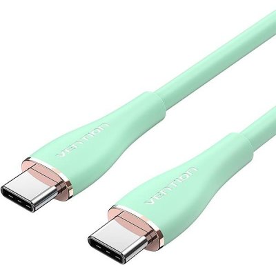 Vention TAWGG USB-C 2.0 Silicone Durable 5A, 1.5m, zelený