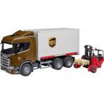 Bruder Logistická Scania UPS s vysokozdvižným vozíkem - 3582 – Sleviste.cz