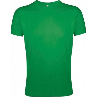 Sol's Přiléhavé tričko Regent Fit zelená výrazná L149 – Zboží Mobilmania