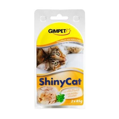 Gimpet kočka Shiny Cat tuňák kuře 2 x 70 g