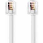 Nedis TCGL90200WT50 telefonní propojovací zástrčka RJ11 - zástrčka RJ11, 5m, bílý – Zboží Mobilmania
