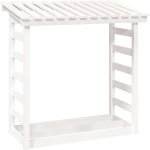 Shumee Stojan na dřevo 108 × 64,5 × 110 cm masivní borovice – HobbyKompas.cz