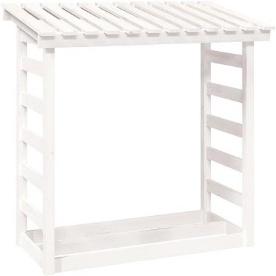 Shumee Stojan na dřevo 108 × 64,5 × 110 cm masivní borovice – HobbyKompas.cz