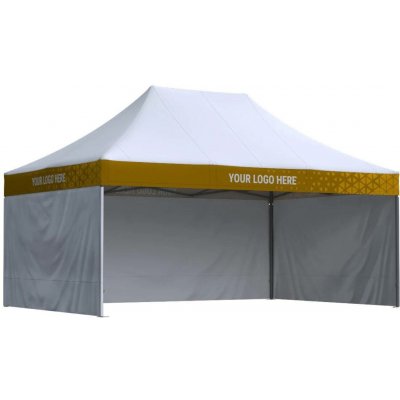 MITKO Octa Pro 4x6 s potiskem 4 střešních límců Polyester SET Hnědá 3 bočnice (základní cena) – Zboží Dáma