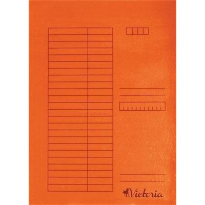 VICTORIA Desky s rychlovazačem, oranžové, karton, A4, VICTORIA ,balení 5 ks 22188 – Zboží Živě