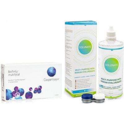Cooper Vision Biofinity Multifocal 3 čočky + Solunate Multi-Purpose 400 ml s pouzdrem – Hledejceny.cz