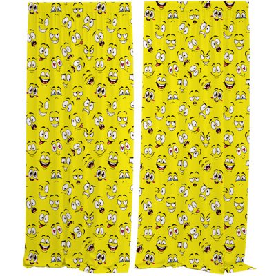 IMPAR Závěsy Emoticon (Rozměr : 140x250, Materiál: Interlock) – Hledejceny.cz