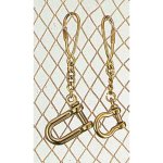 Přívěsek na klíče šekl malý s karabinkou mosaz – Sleviste.cz