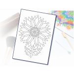 Radost v písku Šablona na pískování mandalový květ A5 148 x 210 mm – Zboží Dáma