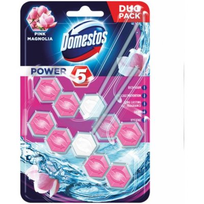 Domestos Power 5 WC blok Pink Magnolia 2 x 55 g – Zboží Mobilmania