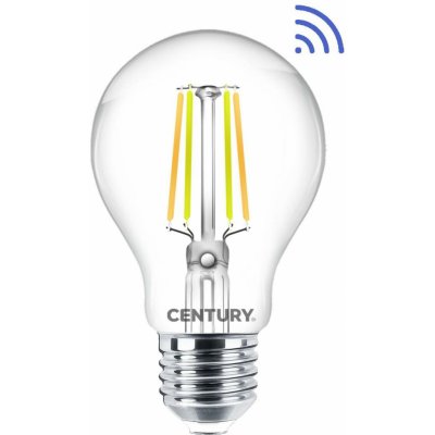 Century LED FILAMENT HRUŠKA ČIRÁ WIFI SMART 7W E27 CCT 2700-6500K 360d Tuya WiFi – Zboží Mobilmania