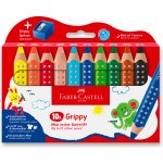 Faber-Castell Grippy 110636 sada 10 barev s ořezávátkem – Sleviste.cz