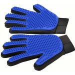 True Touch vyčesávací rukavice na srst pro psy a kočky 1 ks modrá / černá, varianta pro leváky – Hledejceny.cz